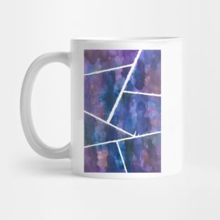 purple watercolour geometric Mug